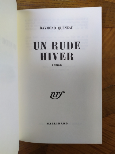 un rude hiver,queneau,raymond queneau,le havre